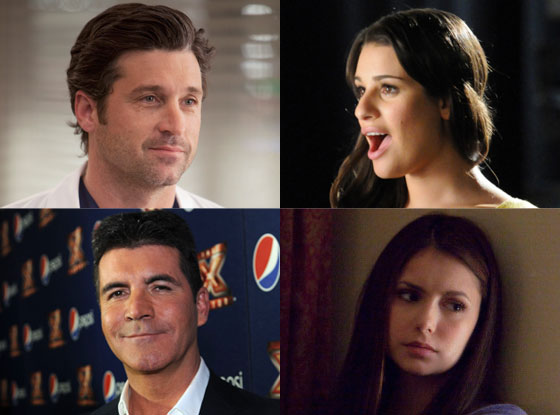 Patrick Dempsey, Simon Cowell, Lea Michele, Nina Dobrev Patrick Dempsey, Simon Cowell, Lea Michele, Nina Dobrev